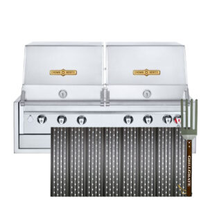 Replacement GrillGrate Set for Crown Verity Infinite Series 48 Dual Dome (Custom Cut)