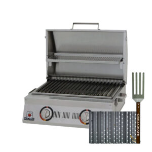 Replacement GrillGrate Set for Solaire AllAbout Double Burner Grill (Custom Cut)