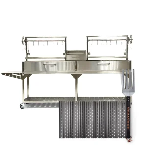 GrillGrate Set for Tagwood BBQ Double Argentine Santa Maria Wood Fire & Charcoal Grill - BBQ04SS