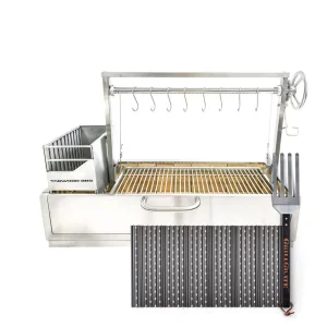 GrillGrate Set for Tagwood BBQ Fully Assembled Built-In Santa Maria Argentine Wood Fire & Charcoal Grill - BBQ05SSF