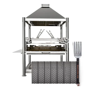 GrillGrate Set for Tagwood BBQ Silver Bullet Argentine Wood Fire & Charcoal Grill - All Stainless Steel - BBQ02SS